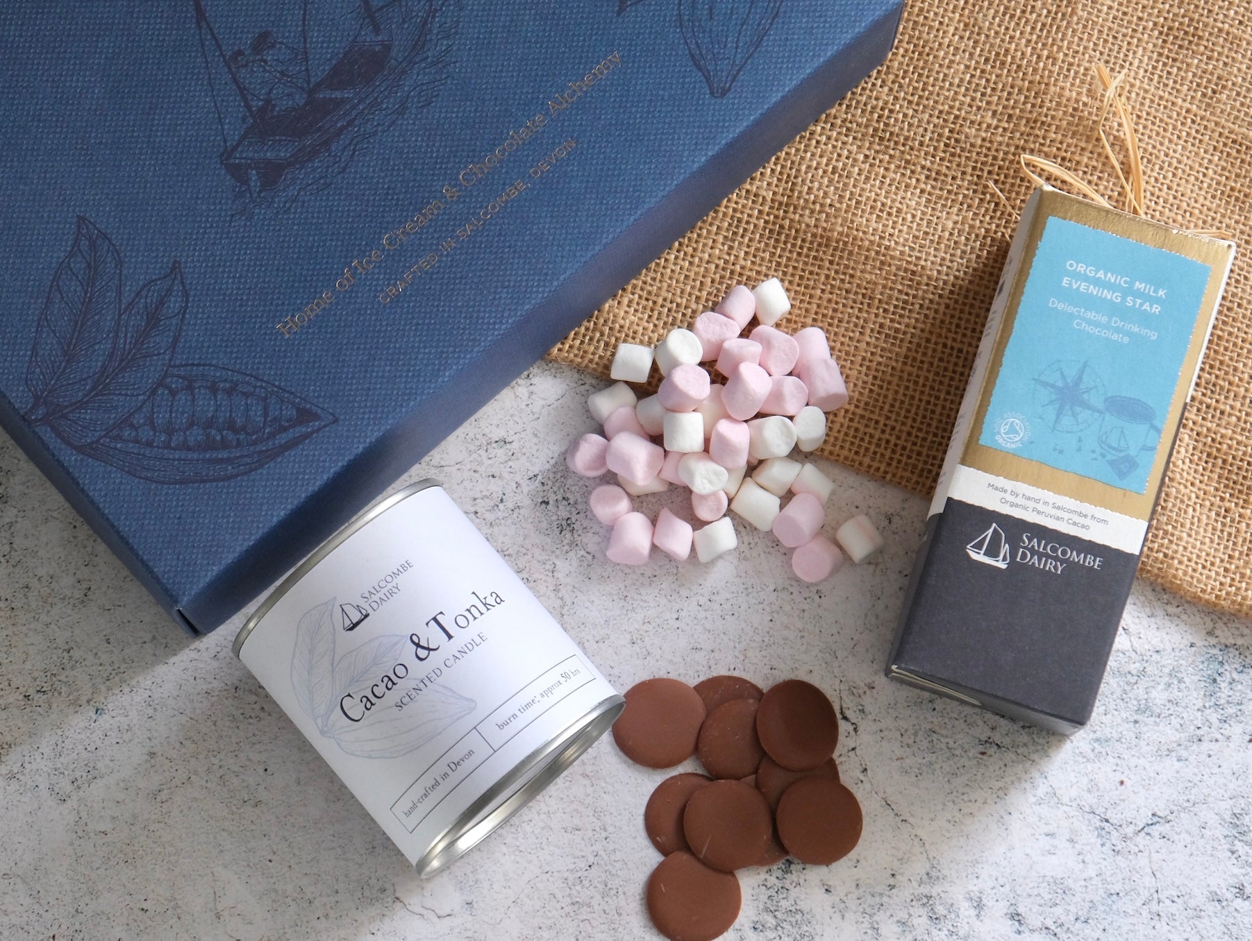 'Hygge' Candle And Chocolate Hamper