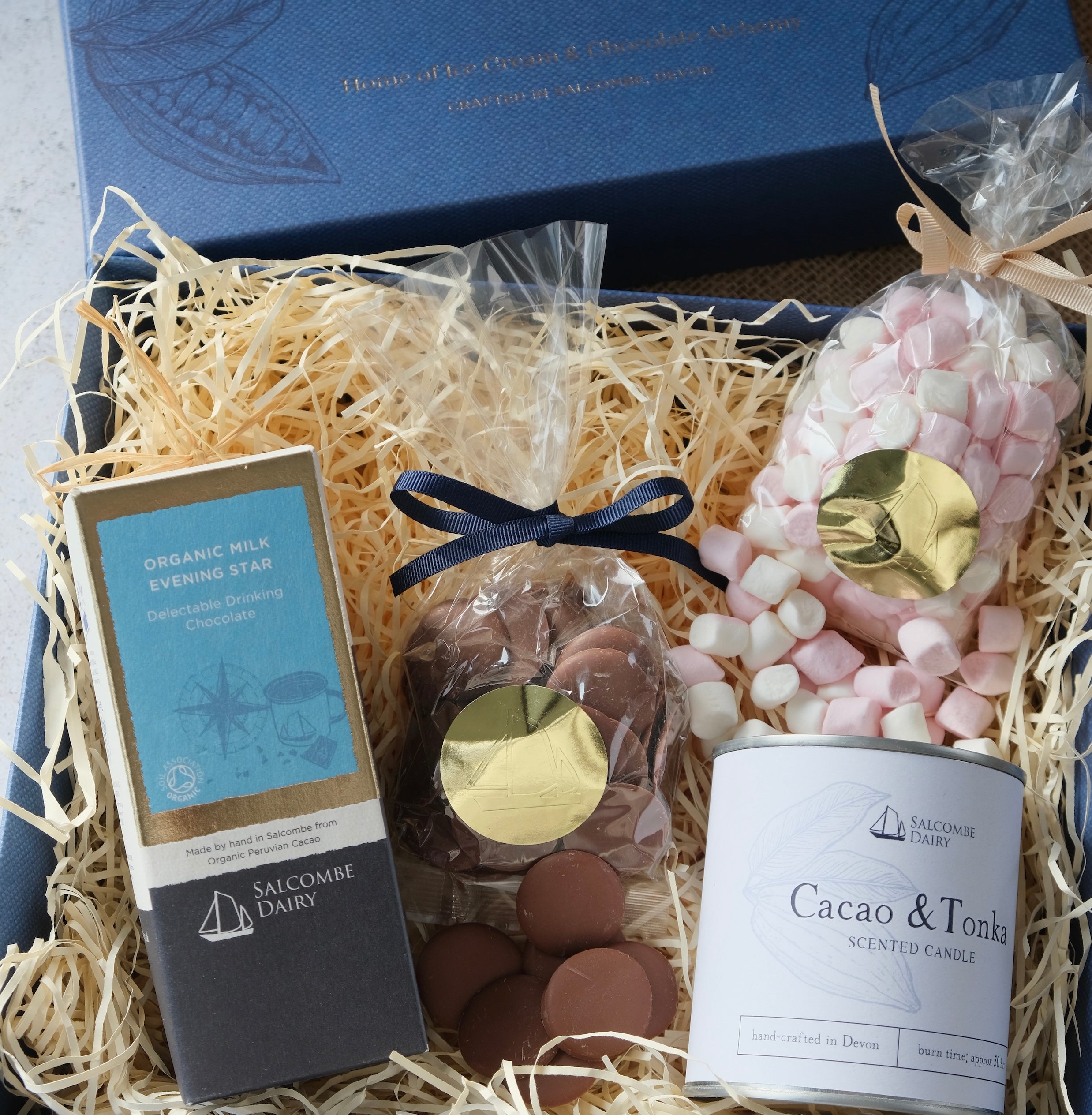 'Hygge' Candle And Chocolate Hamper
