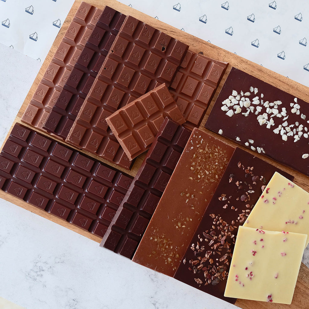 A Ten Bar Chocolate Tasting Gift Box