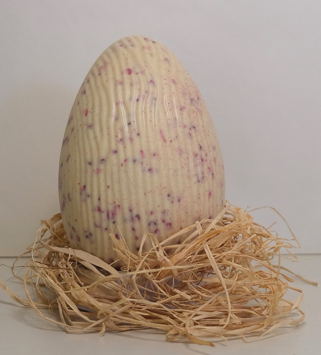 White Chocolate Raspberry Easter Egg
